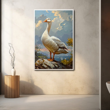 Goose Oil Painting